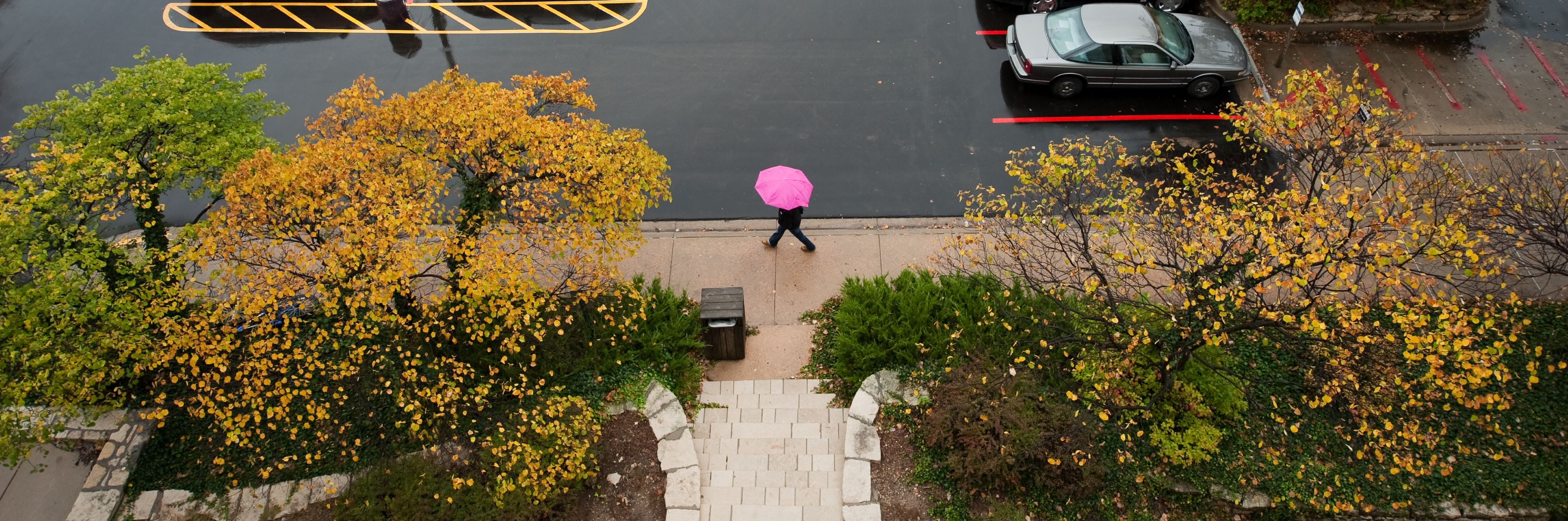 Concur Homepage Banner parking lot in rain